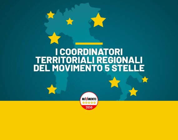 I coordinatori territoriali regionali del Movimento 5 Stelle