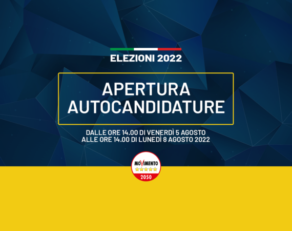 Elezioni politiche 2022 – Apertura autocandidature
