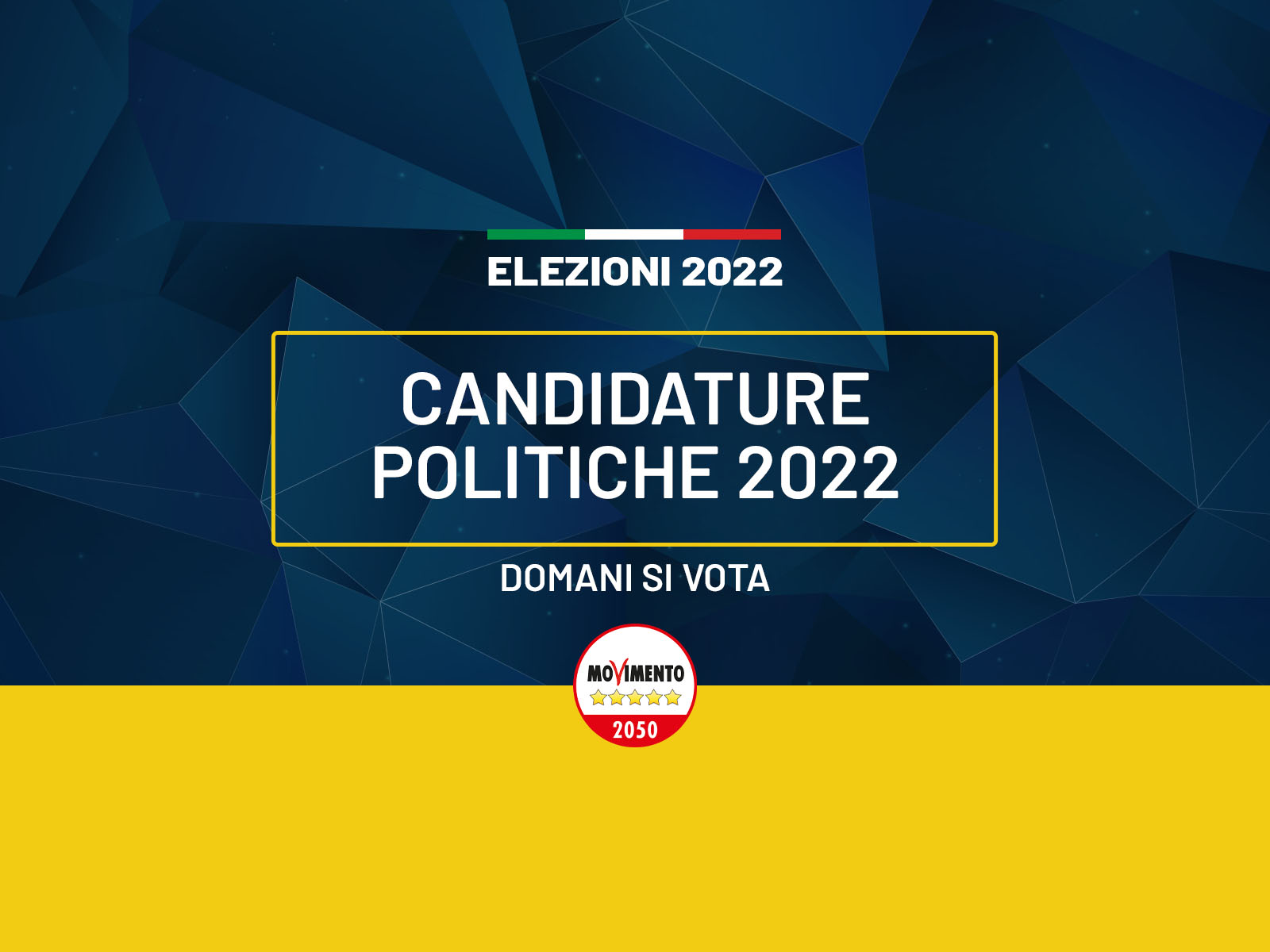 Candidature elezioni politiche 2022 Domani si vota Movimento 5 Stelle