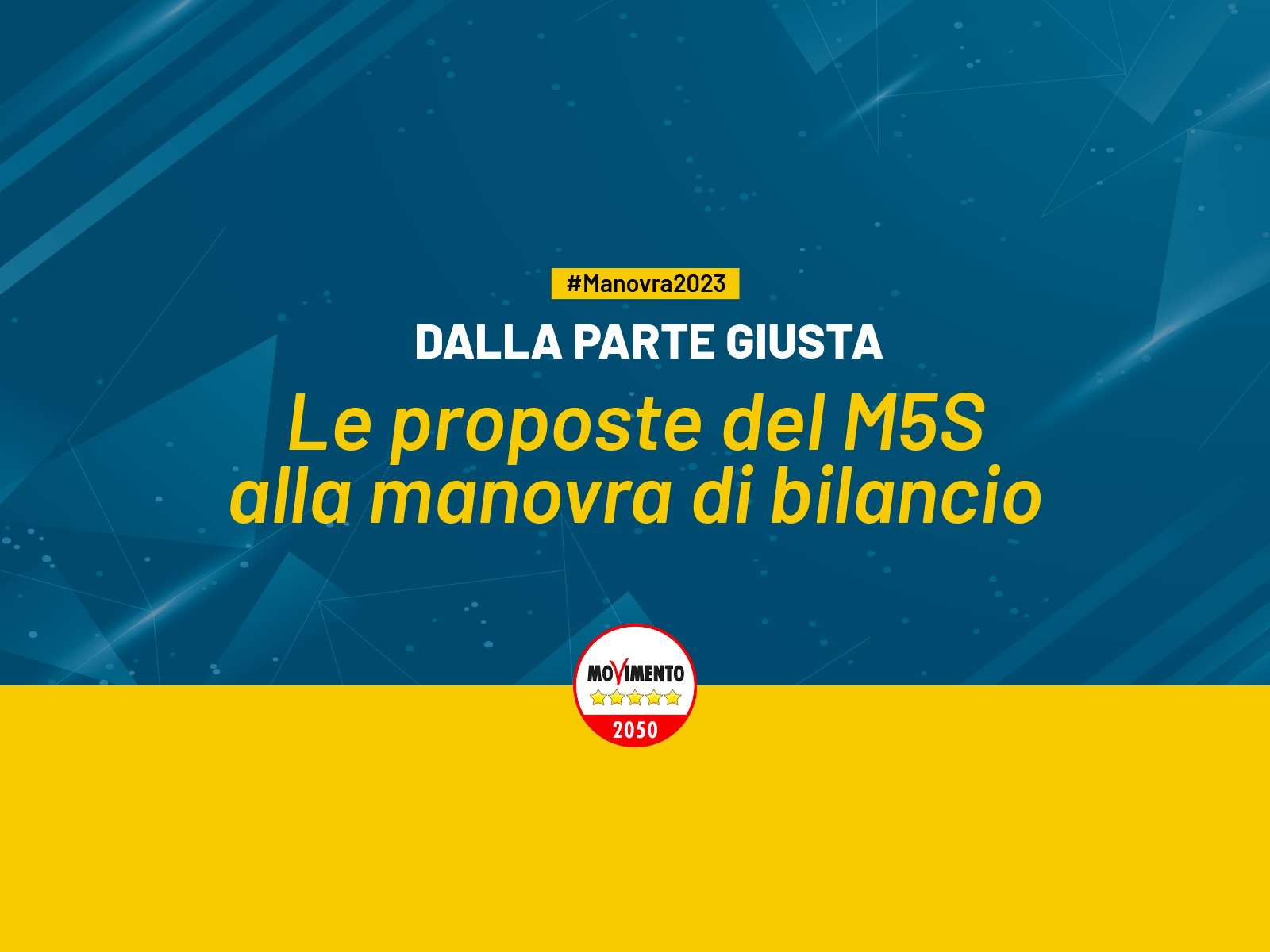 Le proposte M5S alla manovra di bilancio Conferenza stampa