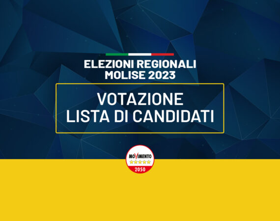 Elezioni regionali Molise 2023: votazione lista di candidati