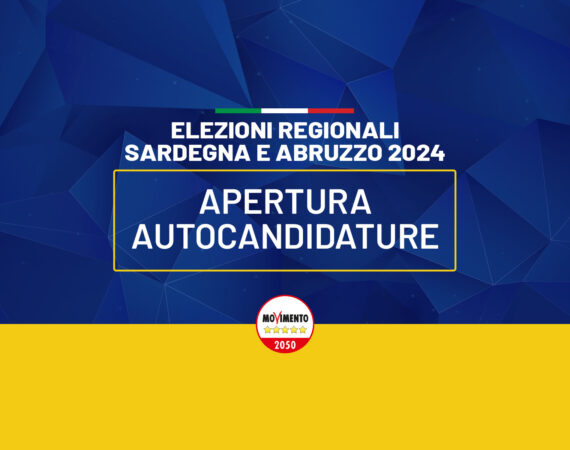 Elezioni regionali Sardegna e Abruzzo: apertura autocandidature