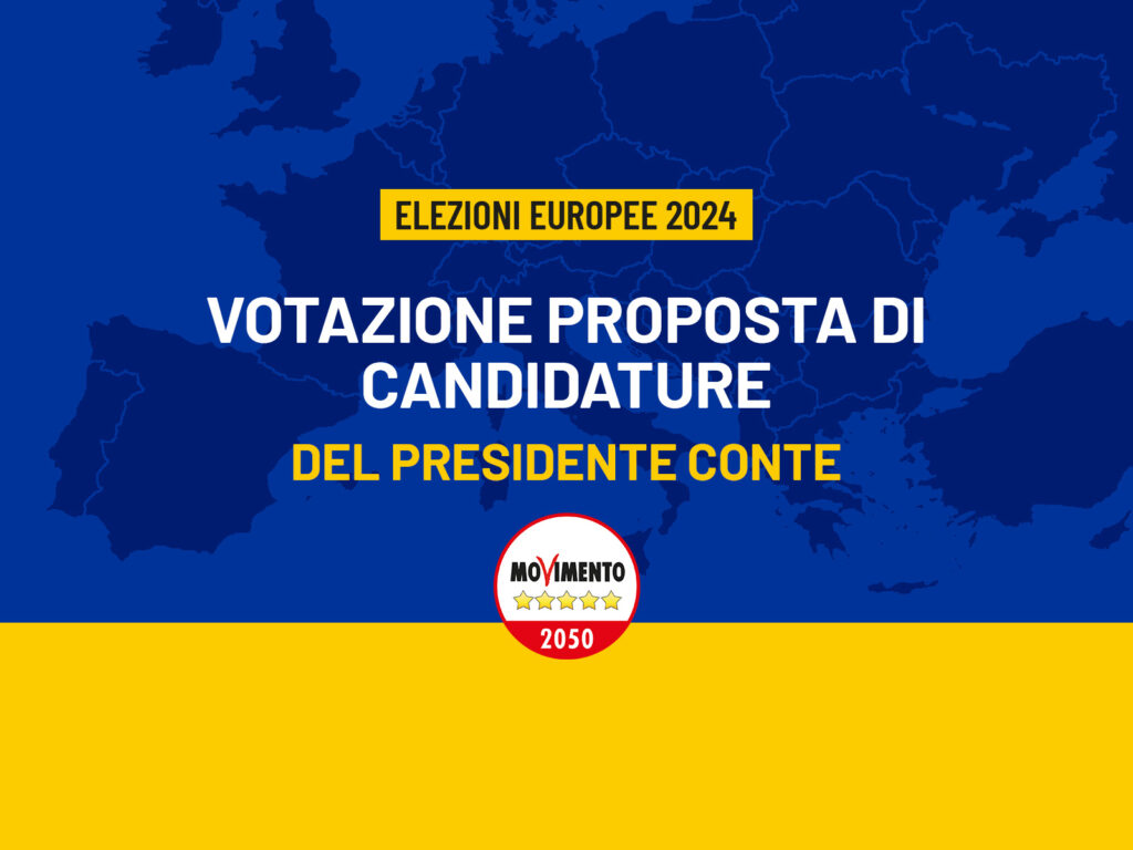 Europee 2024 – Votazione proposta di candidature del presidente Conte